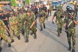 Army Holds Route March To Deepen Unity Among Security Agencies