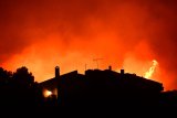 Firefighters Battle Blaze Near Athens For Second Day