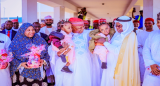 Nigerian conjoined twins get hero's welcome after separation surgery in Saudi Arabia