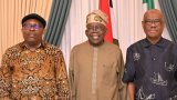 PHOTOS + VIDEO: Tinubu brokers peace between Wike and Fubara after months of political turmoil
